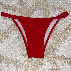 Super cute red bikini bottoms, kinda cheeky